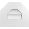 Ekena Millwork Octagonal Top Surface Mount PVC Gable Vent w/ 3-1/2"W x 1"P Standard Frame, 14"W x 12"H GVPOT14X1201SN - alternate 1